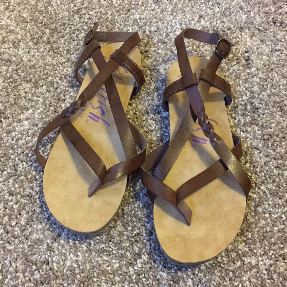 Blowfish brown strappy sandal